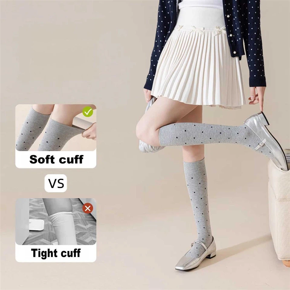 Wholesale Environmentally Friendly Safe And Healthy Bamboo Fiber Women's Knee-high Socks Breathable Soft And Comfortable. suppliers